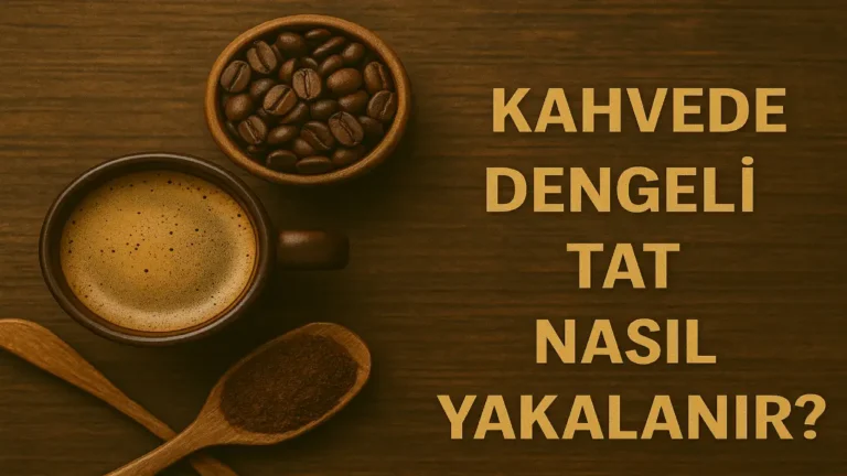 Kahvede Dengeli Tat Nasıl Yakalanır